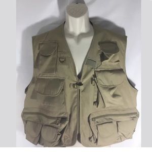 Stream Designs Khaki Vest XL Fishing Hunting